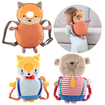

Baby Pillow Head Protection Pad Toddler Headrest Neck Cartoon Animal Doll Toys Nursing Drop Resistance Cushion Baby Backpack Plu