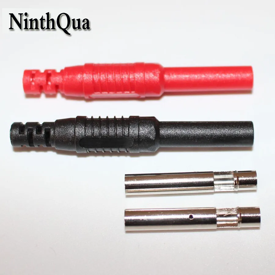 30pcs Safety 4mm Female Banana Inline Socket Jack Connector Solder Type for Max.Cable OD.4.0mm CATII 600V/24A | Обустройство дома