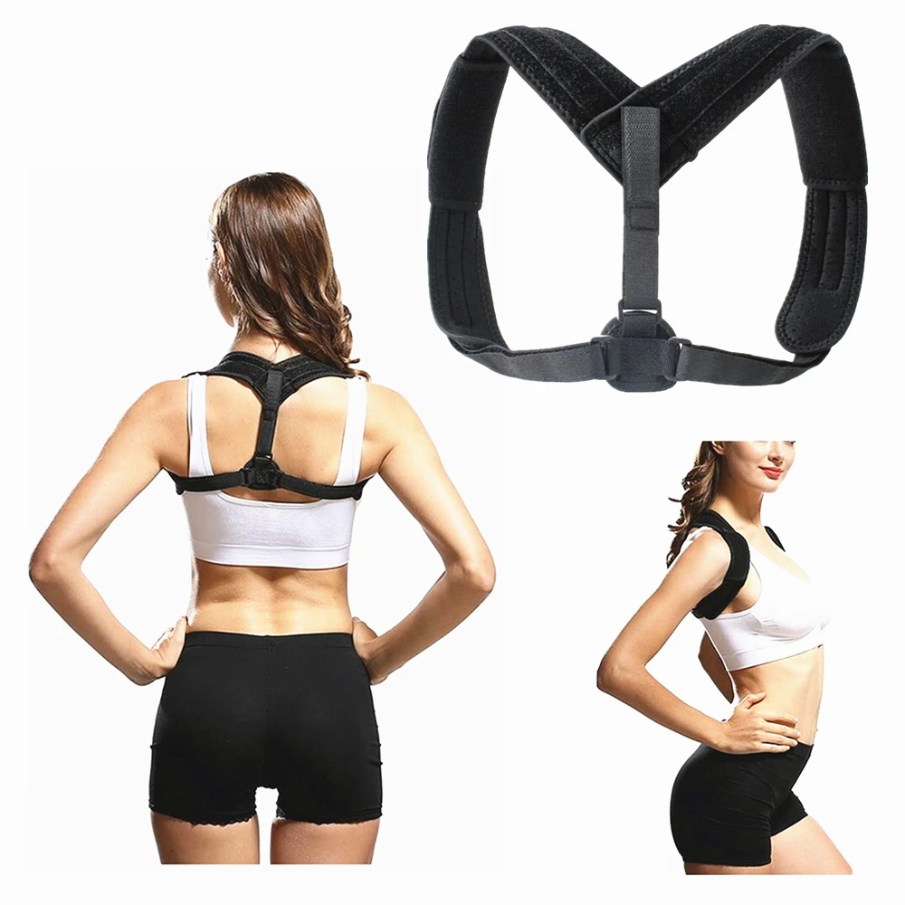

FIRECLUB Back Posture Corrector Brace Corset Back Clavicle Straightener Spine Support Belt for Upper Back Shoulder Support