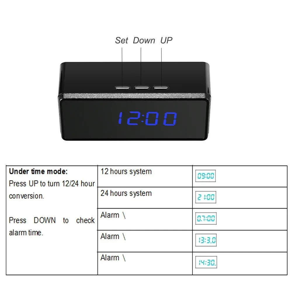 MS T7 mini clock camera 007