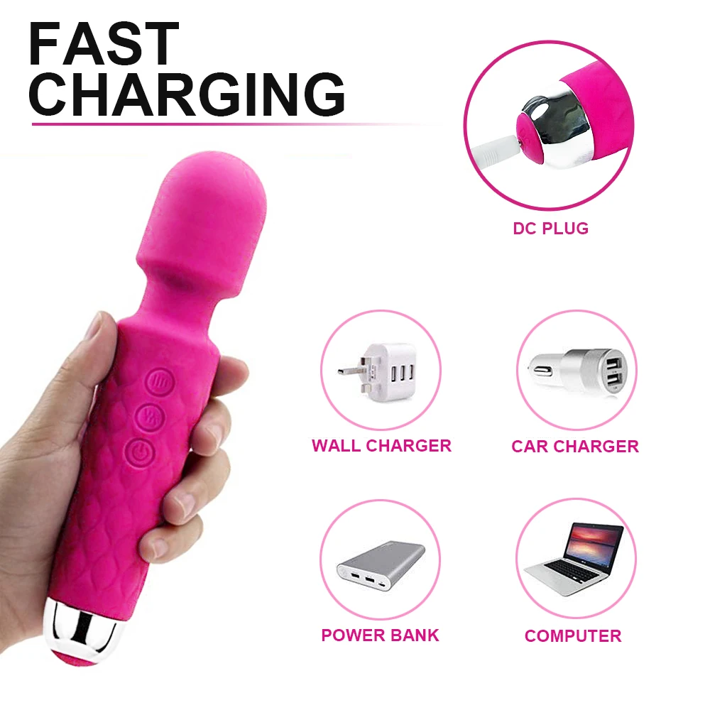 Мощный USB зарядка Женский Вибратор для мастурбации Стимулятор клитора G Spot
