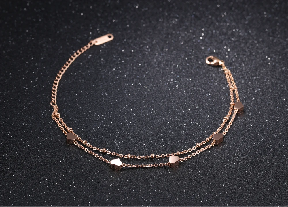 cadeia gancho pulseira Coração charme pulseiras para