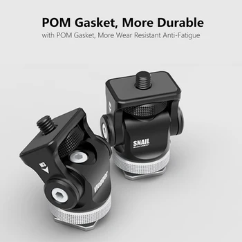 

Monitor Bracket Stand 180 Degree Rotated Monitor Mount Holder with Cold Shoe for Video Lights Microphone DSLR VideoMaker Vlogger