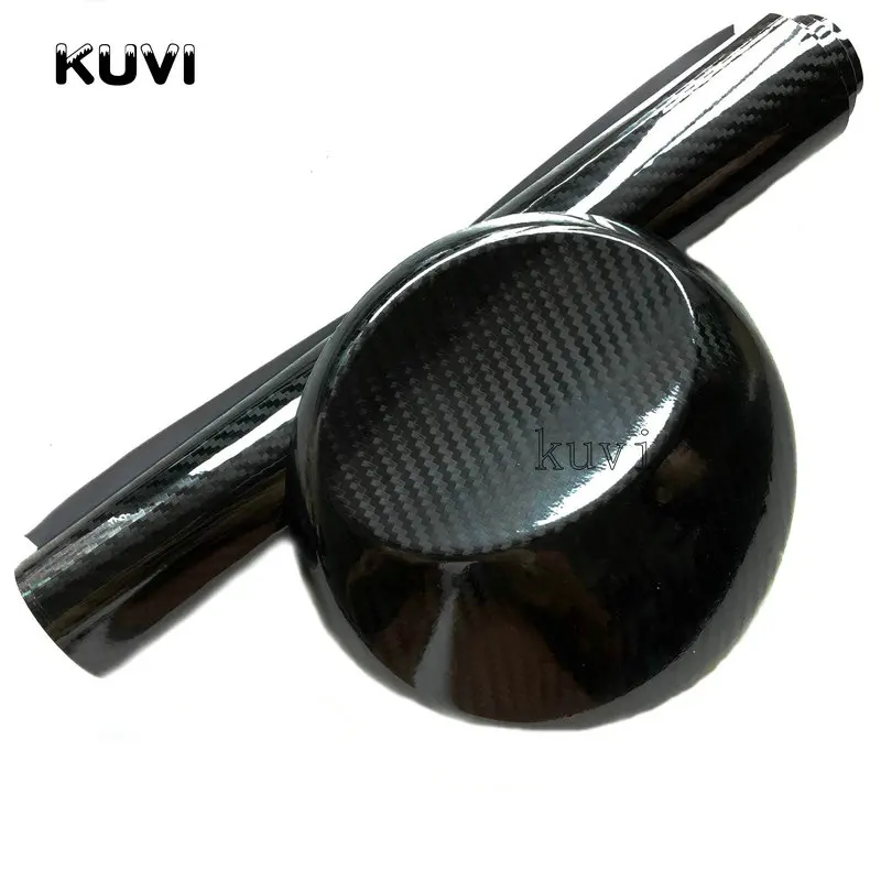 

152CM PVC 5D Carbon Fiber Vinyl Foil Film Car Wrap Roll Sticker Decal Black DIY Waterproof All Weather Adhesive Tape Back NEW