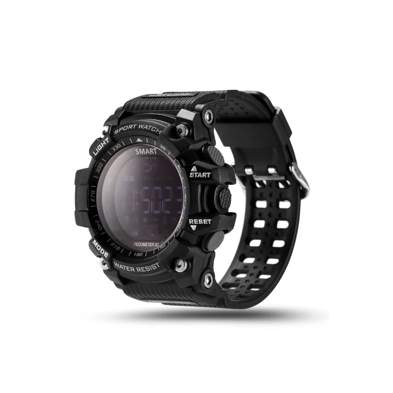 New Sport smart watch buzzer sound alarm sport monitor IP67 waterproof burned calory men watch remote