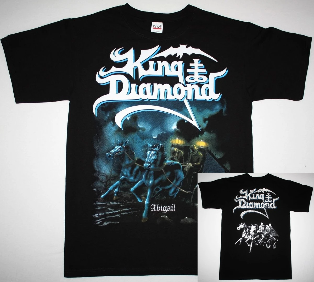 

KING DIAMOND ABIGAIL MERCYFUL FATE HEAVY METAL ACCEPT SAXON NEW BLACK T-SHIRT