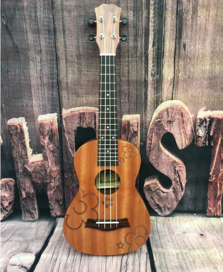 

23 inch Sapele ukulele beginner musical instrument Ukulele four-string small guitar free shipping