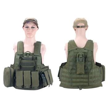 

Army Military Tactical Field Vest CS Hunting Airsoft MOLLE Nylon Combat W/Magazine Pouch Outdoor Camo Wargame CS Shooting Sets