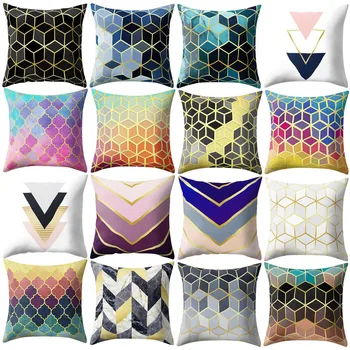 

Pillow Case Polyester Decorative Rose Black Gold Square Pillowcase Home Decoratio kussensloop dakimakura #LR2