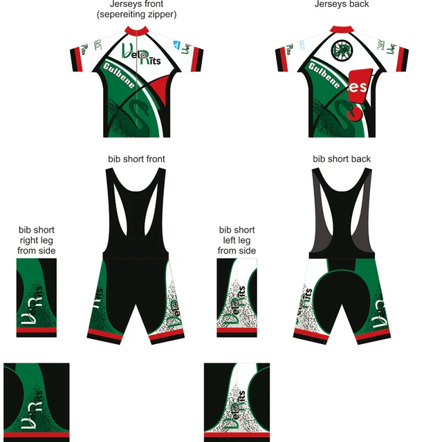 US $12.42 Custom Design Summer Cycling Short Sleeve and long Jersey Bib Shorts Cycling Team Road Biker Cyclin