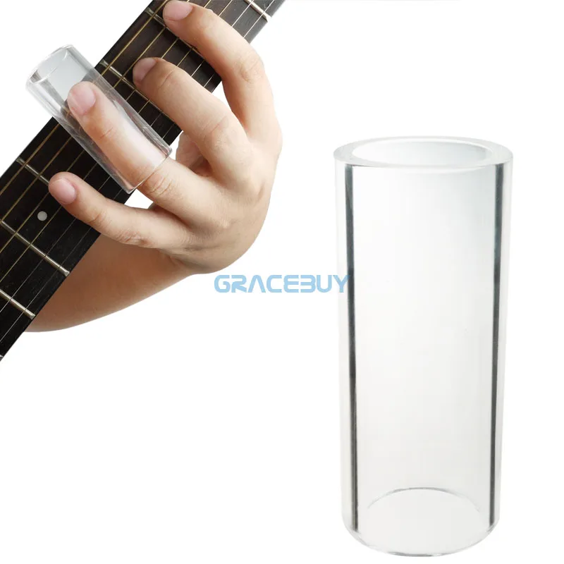 Clear Guitar Slide Glass Acoustic Electric Guitarra Finger Slider