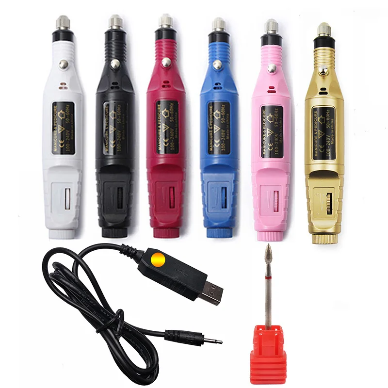 

1 Set Nail Drill Bit Electric Nail File for Manicure Machine Gel Cuticle Cutters Drill New Professional Voltage Boost Apparatus