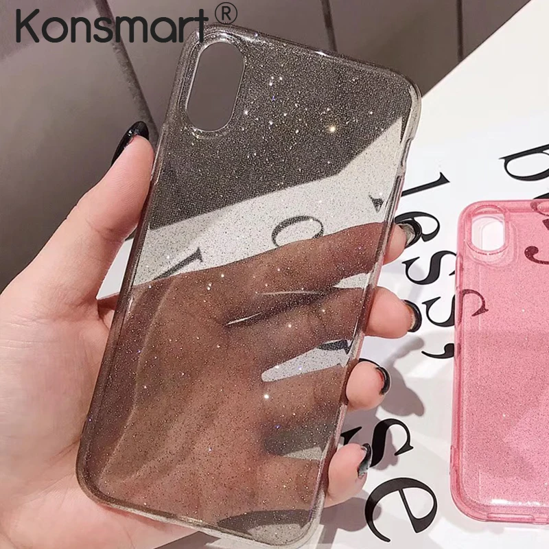 Transparent Glitter Phone Case for Huawei P30 pro Soft Silicone Cover for Huawei P30 P30pro Coque Simple Bling Star Shining Case