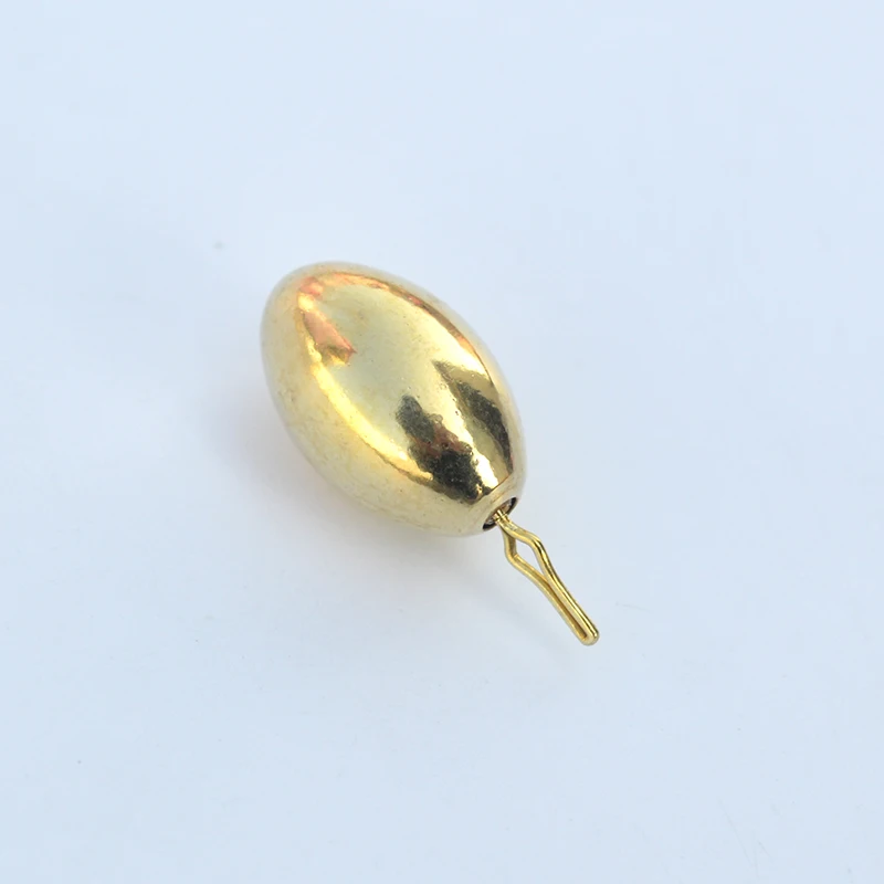 

Drop Shot Copper Fishing Sinkers 3pcs/lot Drop Shot Rig Gold Smooth Ellipsoidal Lead Weights 1.8g/3.5g/5g/7g/10g