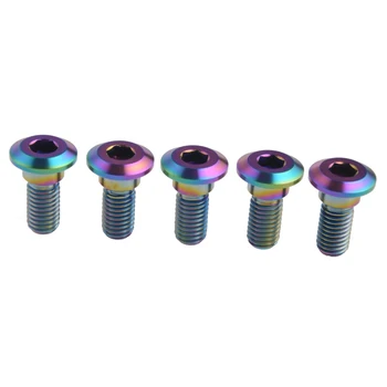 

Titanium Motorbike Rear Brake Motorcycle Bike Rotor Bolt Screw M8x22mm for Suzuki 5pcs