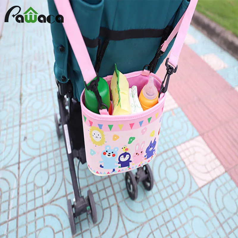 

Baby Stroller Bag Creative Car Seat Back Hanging Bag Stroller Organize Multi Compartment Maternity Bag Cartoon Storage Basket