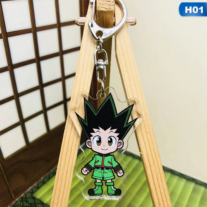 Брелок для ключей HUNTER x из аниме Killua Zoldyck Kurapika двусторонний брелок акриловый