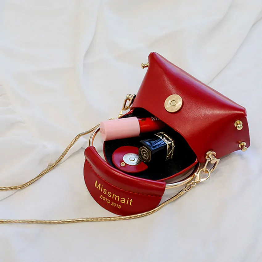 LJT карамельный цвет кольцо сумки Винтаж Мода цепи личности из искусственной кожи плечо Кроссбоди дизайнерский бренд для женщин Мини кошельки