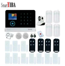 SmartYIBA Wireless Home Security WIFI GSM GPRS SMS Alarm system APP Remote Control RFID Video IP Camera Fire Smoke Detector