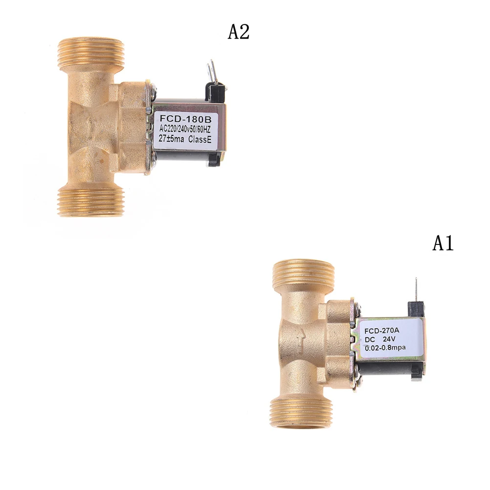 Электромагнитный клапан воды нормально закрытый впускной воздушный клапан 3/4 дюйма потока, работающего на постоянном токе 12 В, 220 V, 24V Gold переключатель