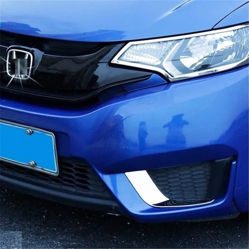 

car accessories chromium parts lamp eyebrow 14 front fog lamps decorative bright 16 exterior modification FOR Honda fit