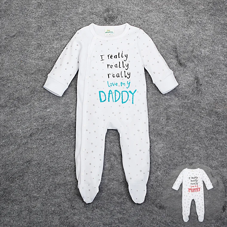 2015 Baby clothing Romper infant one piece newborn jumpsuits letters