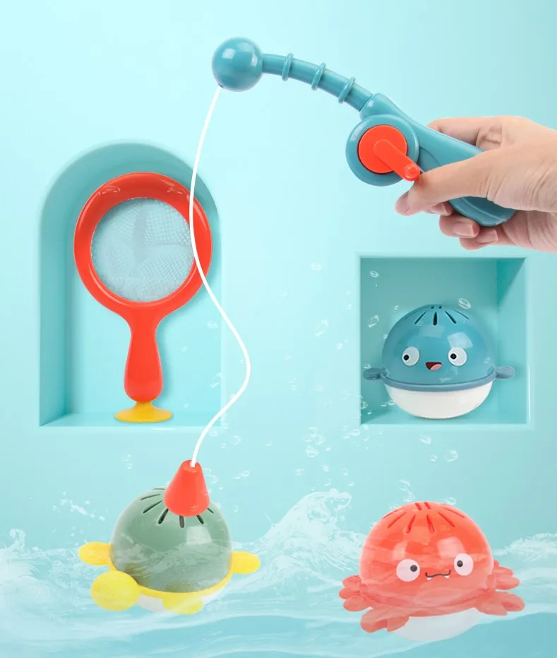 Beiens детские купальные рыболовные игрушки для водных игр, пляжные рыболовные игрушки высокого качества, Ранние развивающие детские Банные рыболовные игрушки