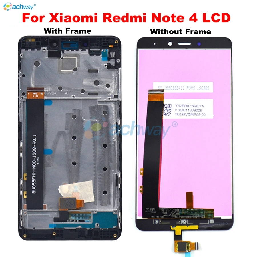 

For Xiaomi Redmi Note 4 LCD Display Touch Screen Assembly Note4 Display Replacement+Tools For 5.5" Xiaomi Redmi Note 4 LCD