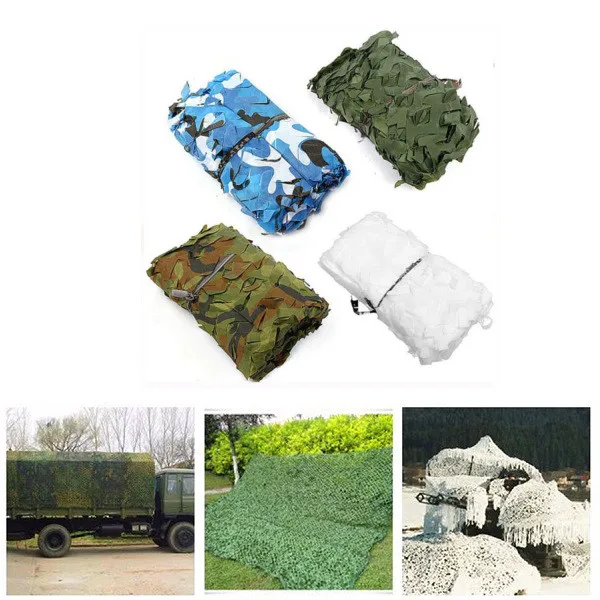 2 متر * 2 متر أكسفورد القماش البوليستر الصيد العسكرية التمويه شبكات الجيش كامو المعاوضة التخييم الشمس المأوى الظل