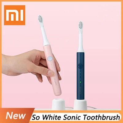 

Xiaomi 2019 So White Sonic Electric Toothbrush IPX7 waterproof Sensor charging portable Du Pont brushhead long-time Standby 50g