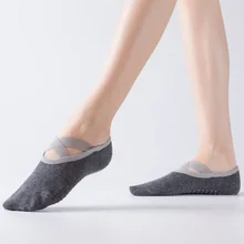 Спортивная Женская Анти полосатая повязка хлопоковые носки для йоги женские вентиляционные Пилатес балет и Йога Пять пальцев носки