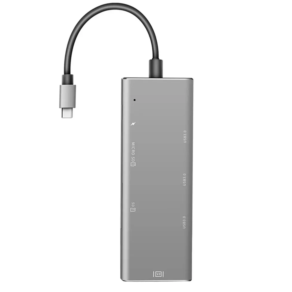 Yc740 type-C концентратор док-станция 7 портов type c Расширение Hdmi низкая температура для Macbook аксессуары Usb