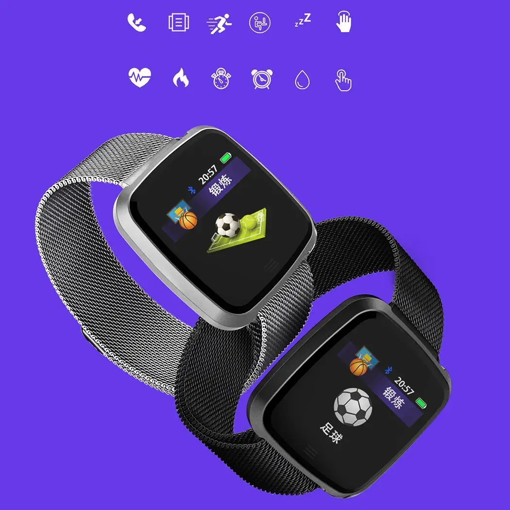 Смарт часы Bluetooth 4 2 водонепроницаемый монитор сердечного ритма Спорт да 240x240