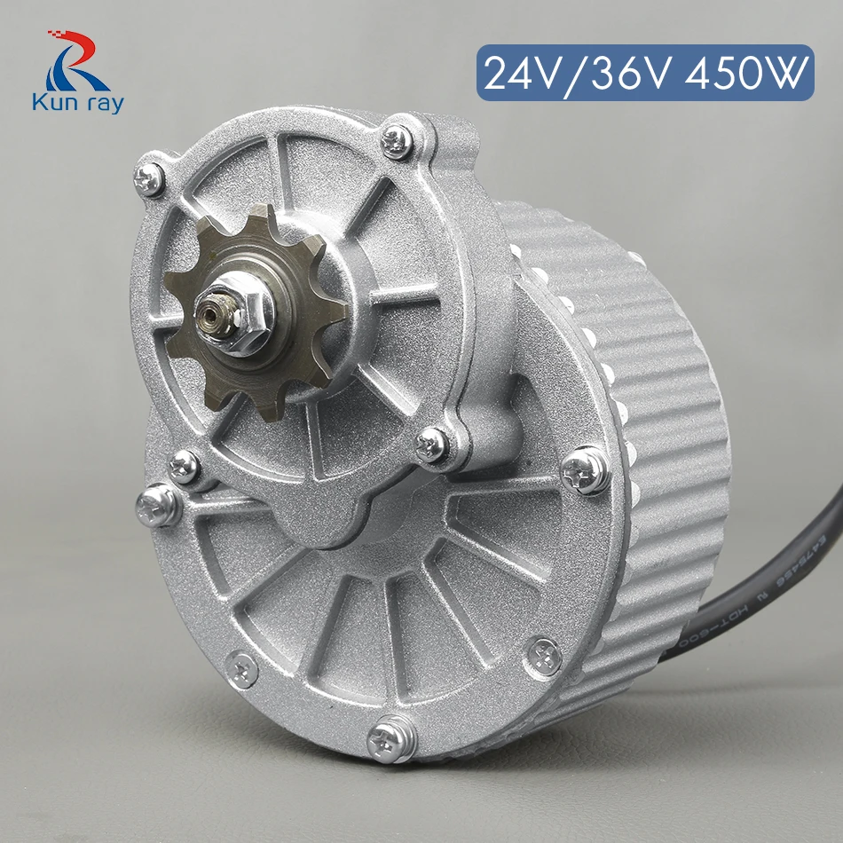 450 W 24 V/36 V MY1018 بطارية تيار مباشر نحى دراجة نارية إلكترونية موتور Ebike نحى موتور تيار مباشر E سكوتر دراجة نارية إلكترونية أجزاء