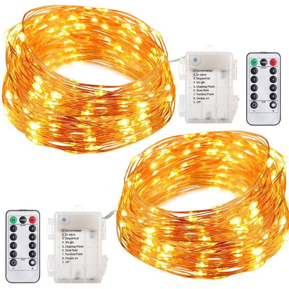 

5 M Waterproof 50 LED Outdoors String Fairy Lights with Remote & Timer /8 Modes new
