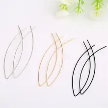 Novo 2019 Fio 3 Par Moda Feminina Em Forma de Peixe Simples Brinco Oco Meninas Acessórios de Personalidade Brincos de gota Feminino