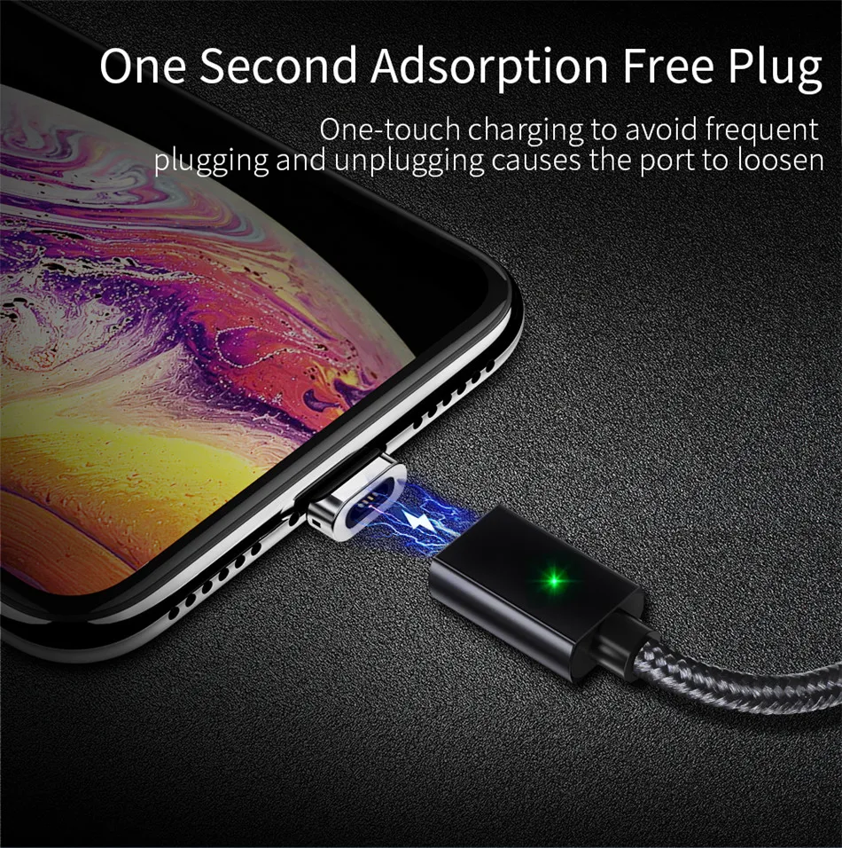 3 шт. Магнитный Micro USB кабель Essager для зарядки iPhone samsung Магнитный USB Порт Магнитный адаптер зарядное устройство для IOS Android type C