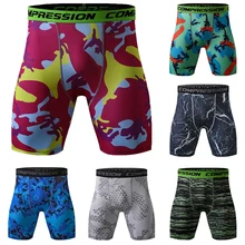 Summer Gym Shorts Men Compression Camouflage Short Fitness Running Shorts Quick Dry Sportswear Tights Workout Shorts