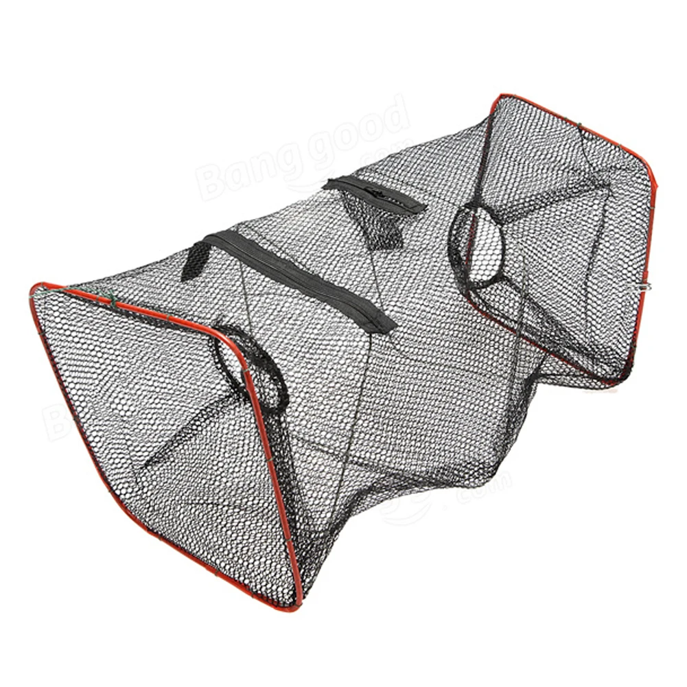 Foldable Fishing Mesh Bait Trap Umbrella Cast Dip Crab Shrimp Minnow