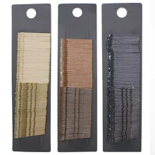 100 Pcs set Black Brown daily use bobby pins classic simplicity hair clips for girl women