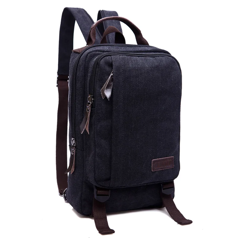 ZHIERNA Backpack Men's Square Style Double Shoulder Bag Package Canvas High Quality Pack Practical Wear-Resistant Waterproof ZHIERNA Backpack Men's Square Style Double Shoulder Bag Package Canvas High Quality Pack Practical Wear-Resistant Waterproof