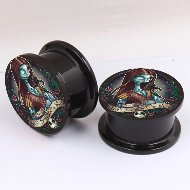 

2019 hot LOGO ghost bride ear defender Earrings ear tunnel septum fake body jewelry ear plugs tunnels euro plug expander