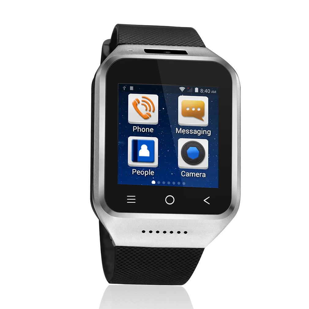 

S8 Smart Wristwatch Fitness 1G Dual Core For Android4.4 Smart Watch Silver GPS Chip Ultra Call Reminder Smart Band