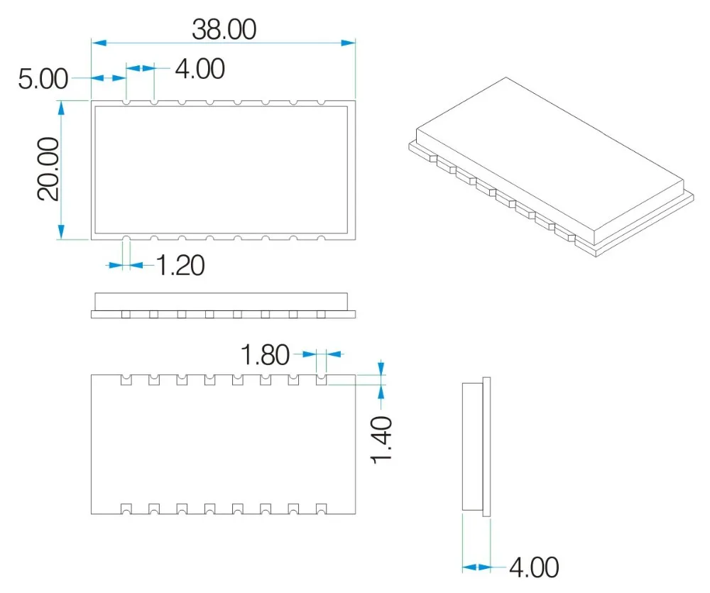 2 шт./лот Lora1276F30 1 Вт 868 МГц беспроводной rf-модуль | 6-8 на расстояние км и высокая чувствительность(-120 дБм