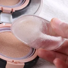 Pro Clear Silicone Makeup Powder Puff Jelly Cosmetic Puff Beauty Makeup Tool Health Transparent Makeup Puff High quality Pop use