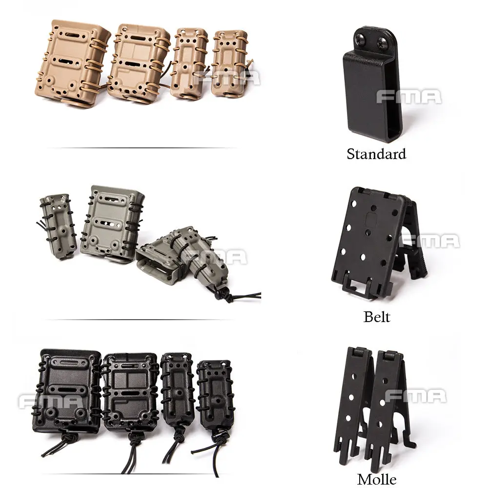 

FMA 7.62 Scorpion RIFLE Mag Single Pouch Carrier Molle/Belt/Standard TB1216