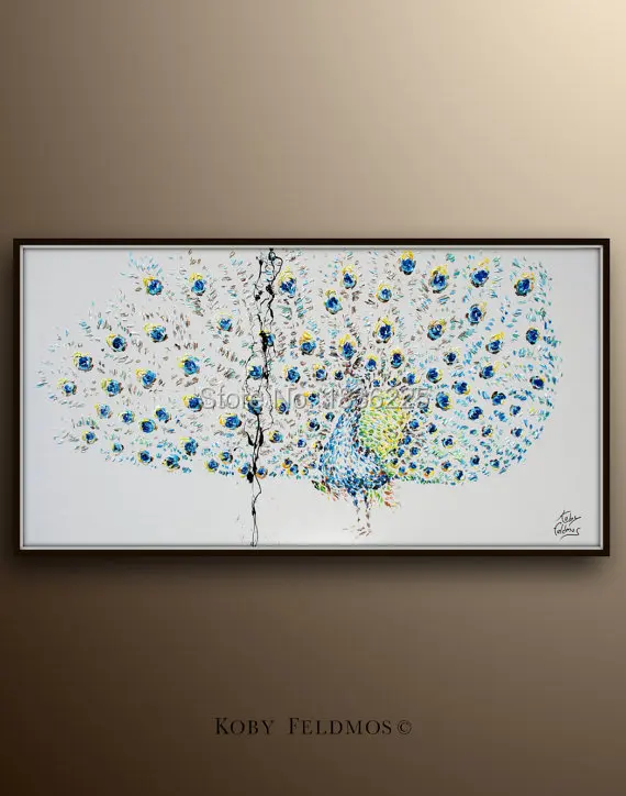 Acquista all'ingrosso online astratta pittura pavone da grossisti ...