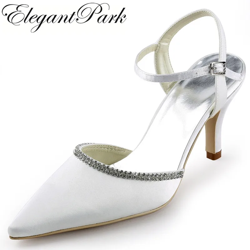Frau hochzeit schuhe high heels braut Weiß Elfenbein Spitze Billige Weiße Brautschuhe Satin Stilettos Sandalen stiefel
