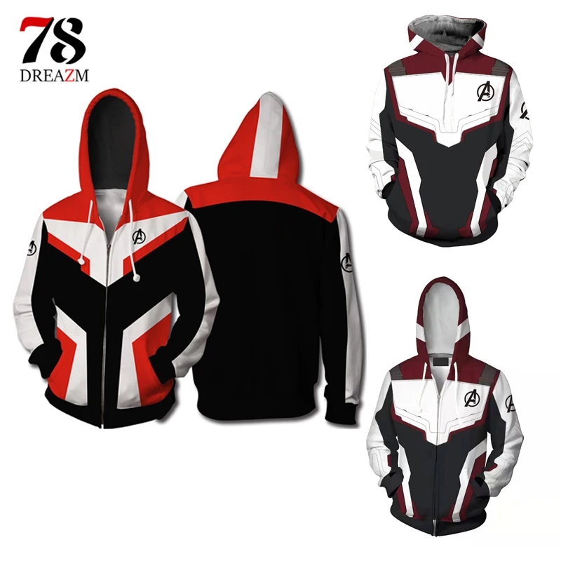 Cosplay superher oiron Quantum Realm Avengers Endgame Sweatshirt Hoodie Jacket Man hoodie cosplay male/female streetwear