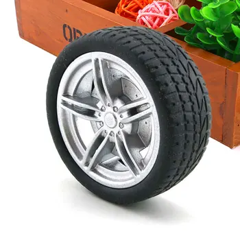 

4Pcs Simulation Tire 3.0mm Axle Hole Toy Model Accessories Black Road Car Truck*